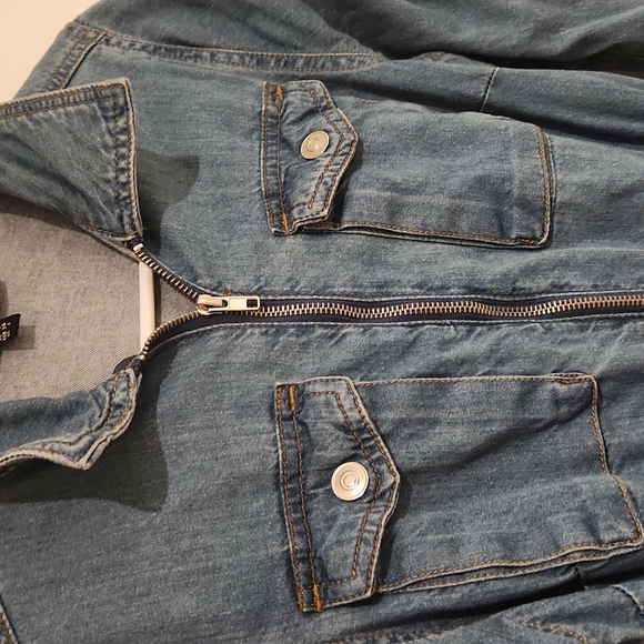 Size 2 Parisian Denim Jumpsuit - Picture 3 of 4